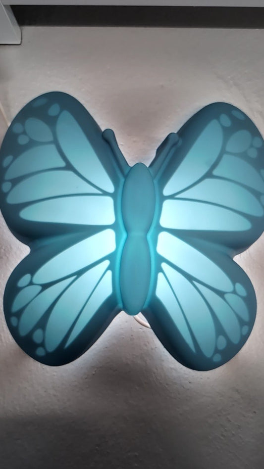 Ikea Nachtlicht Lampe Schmetterling Blau