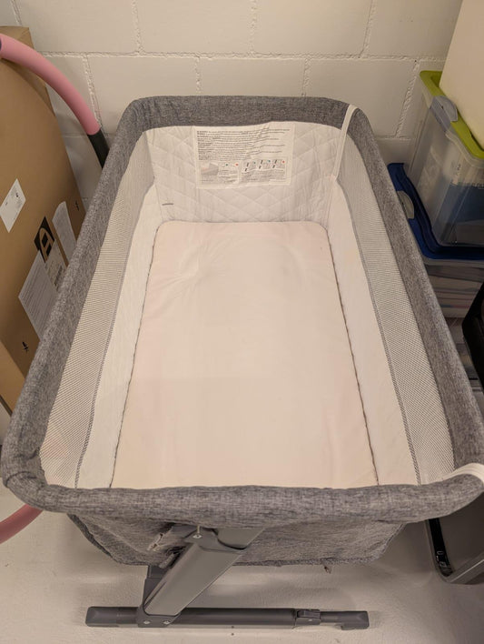 Beistellbett Grau, Weiß