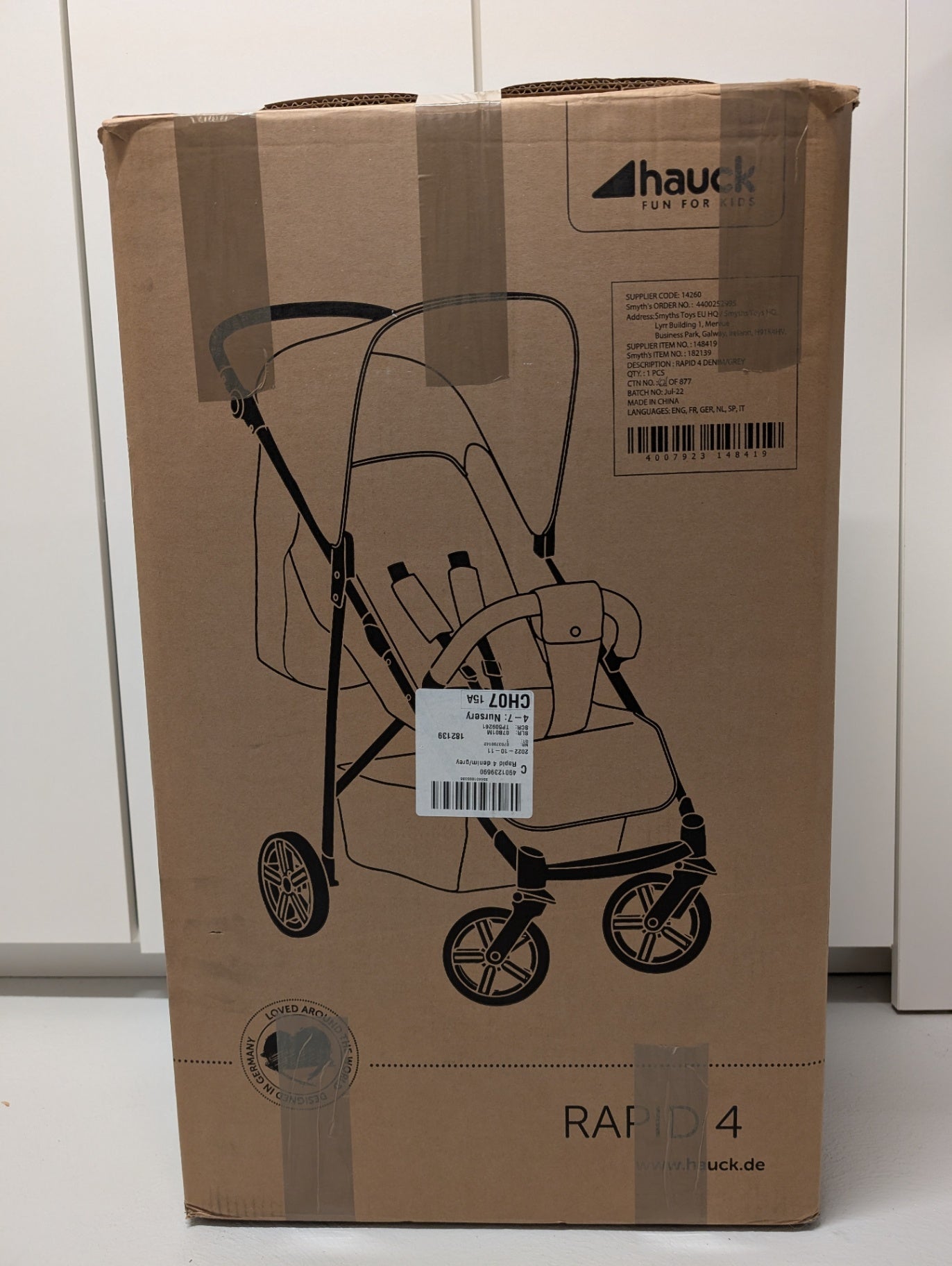 Hauck Kinderwagen denymgrey