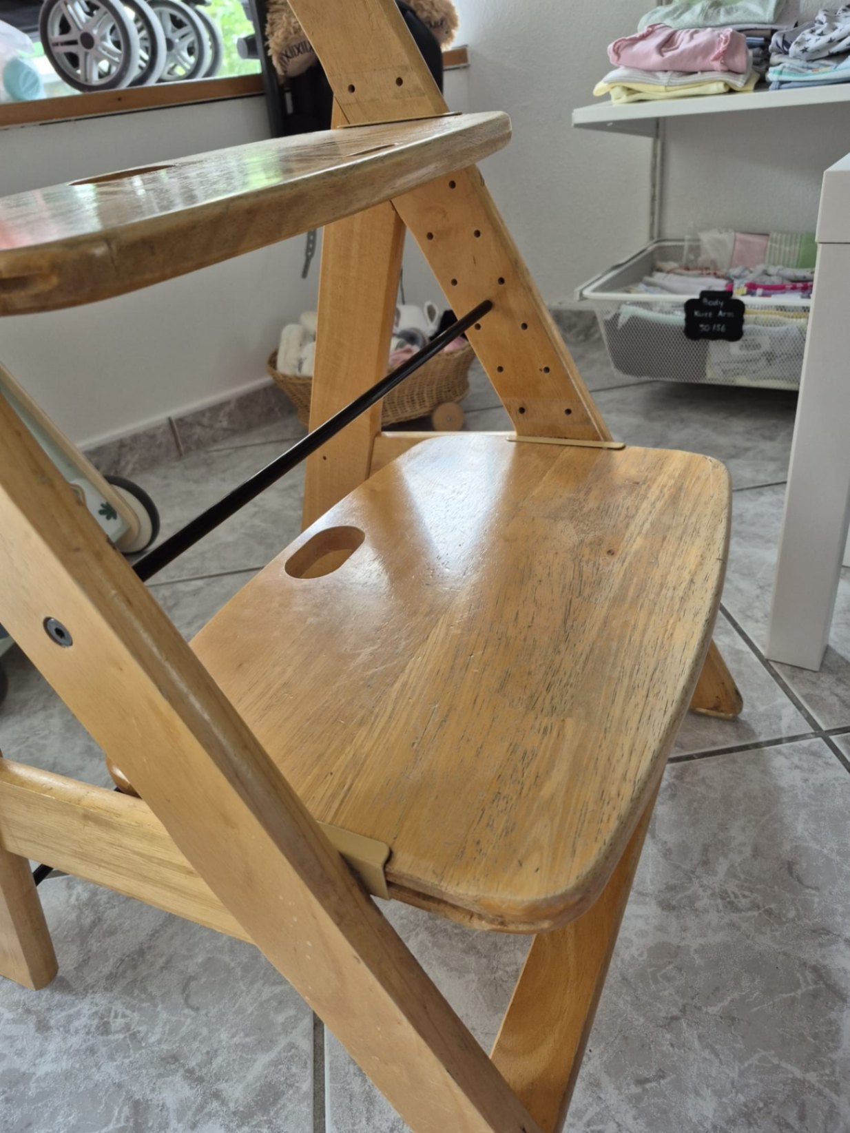 Kinderhochstuhl Naturholzfarben