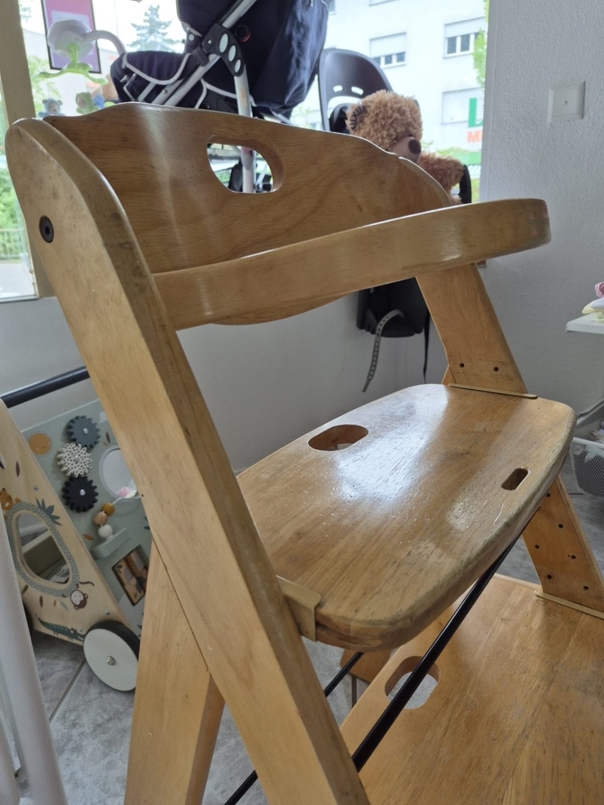 Kinderhochstuhl Naturholzfarben